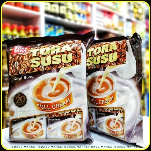 پودر قهوه فوری تورا سوسو فول کرم 20 ساشه | Tora Bika Tora Susu Full Cream