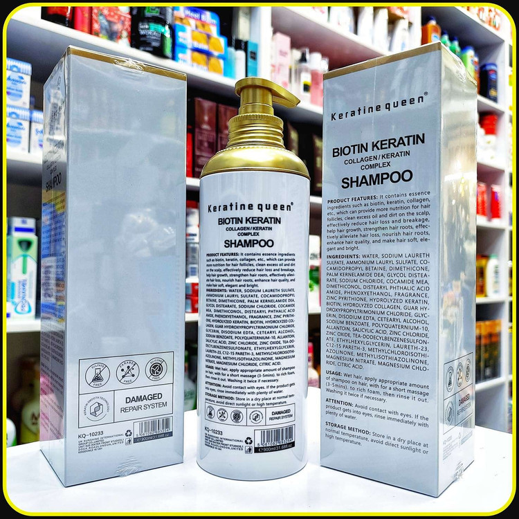شامپو بیوتین کراتین کویین 900 میلیلیتر | Keratine Queen Biotin Keratin Shampoo