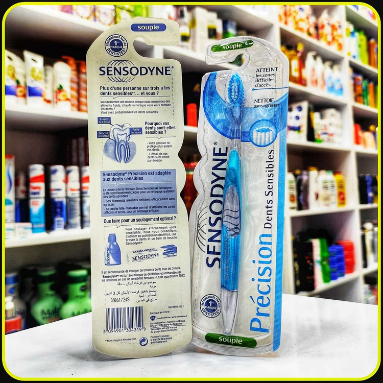 مسواک سنسوداین پرسیژن نرم Souple برای دندانهای حساس – پاکسازی دقیق و ملایم Sensodyne Precision