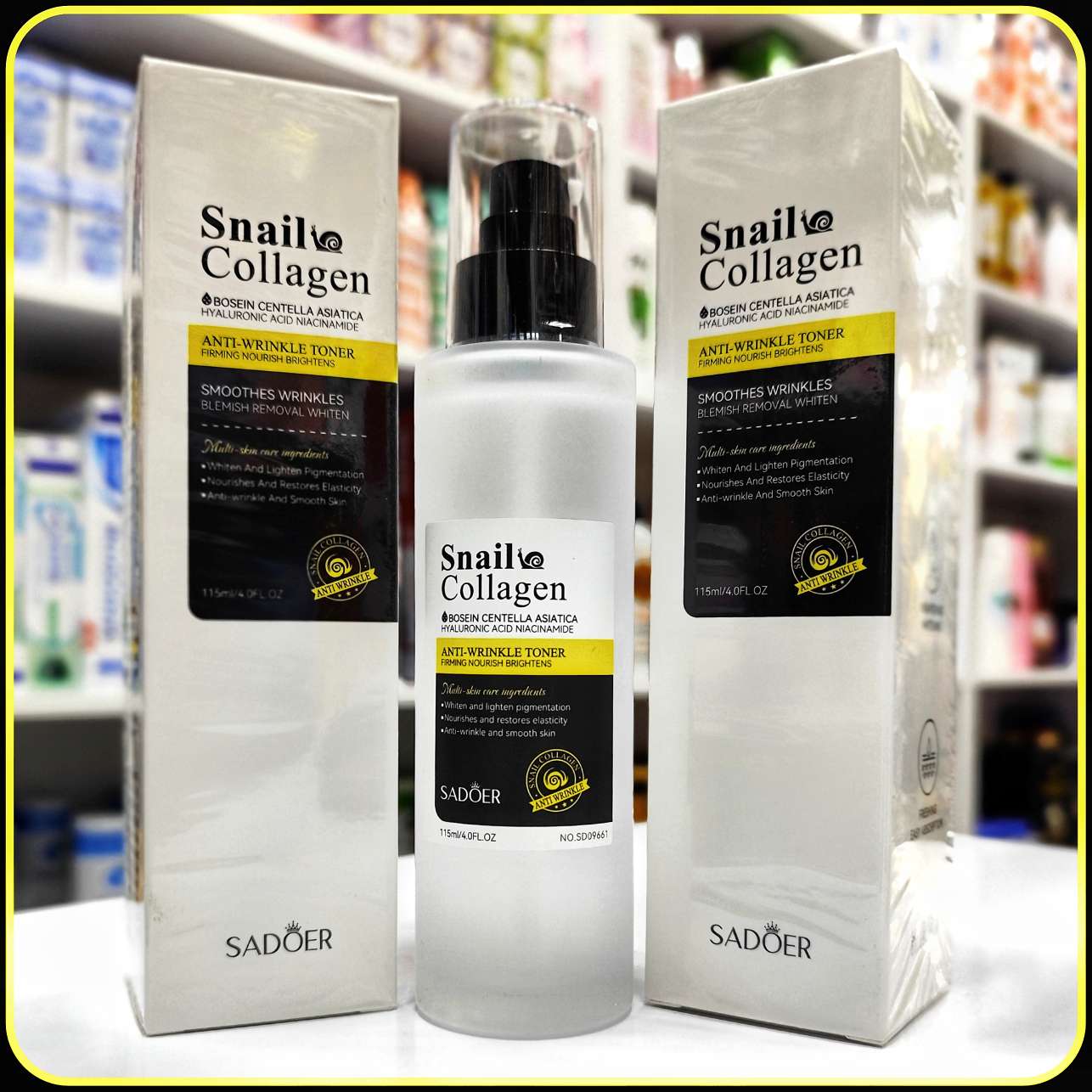 تونر ضد چروک حلزون کلاژن SADOER | Snail Collagen Anti-Wrinkle Toner