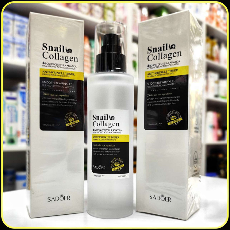 تونر ضد چروک حلزون کلاژن SADOER | Snail Collagen Anti-Wrinkle Toner