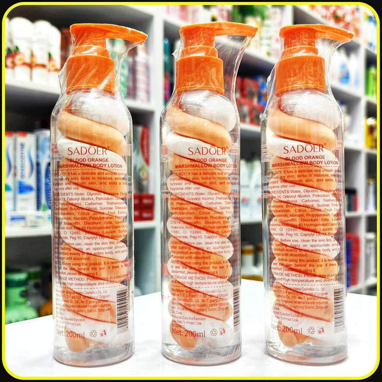 لوسیون بدن سادور sadoer در سه عصاره متفاوت - 200 میلیلیتر