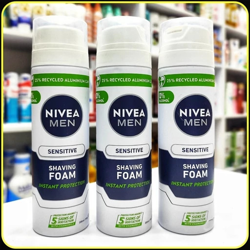 فوم اصلاح نیوآ من Sensitive مدل پوست حساس | NIVEA MEN Sensitive Shaving Foam حجم 200 میلیلیتر