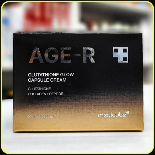 کرم کپسولی گلوتاتیون مدی کیوب AGE-R Glutathione Glow Capsule Cream حجم 50 میلیلیتر
