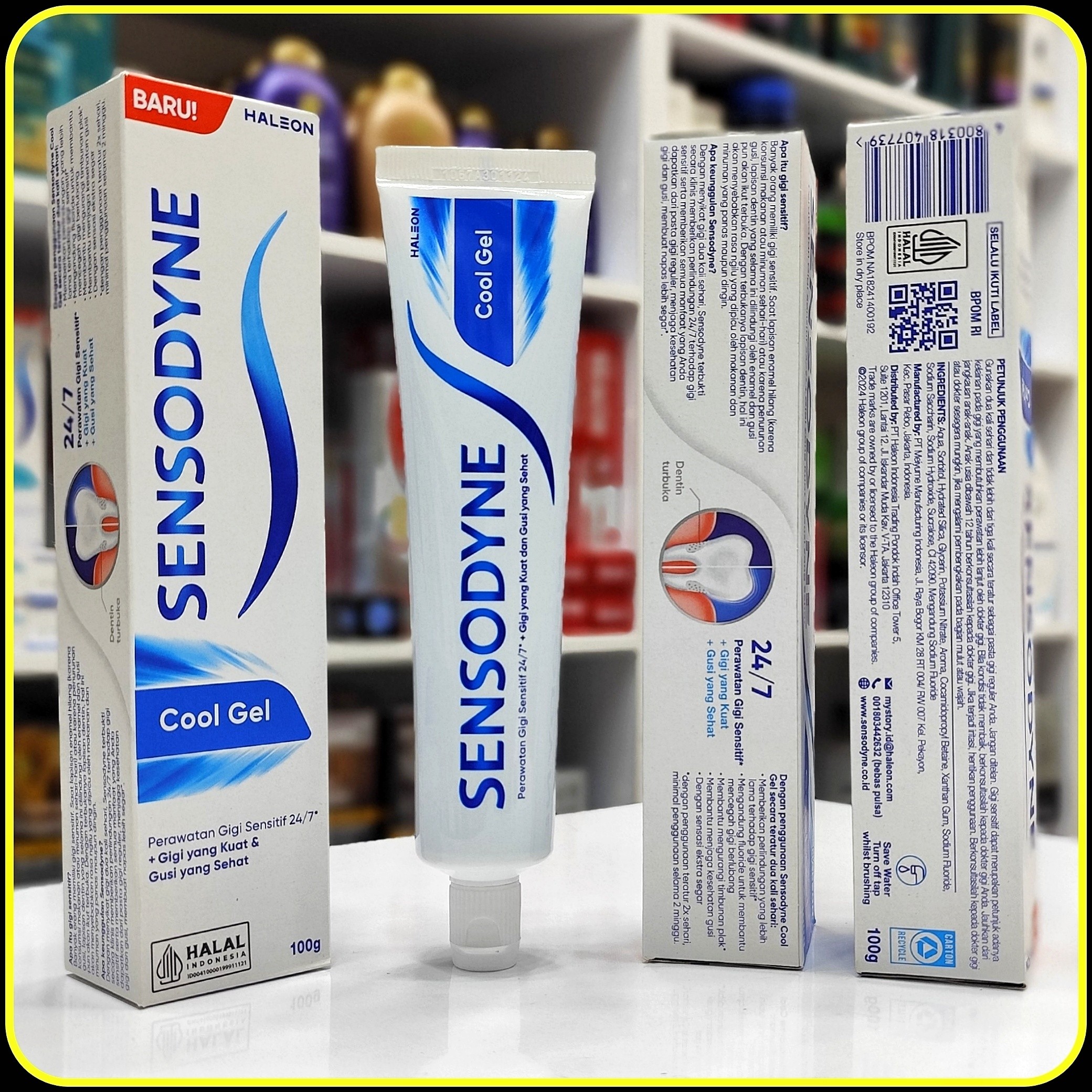 خمیردندان سنسوداین کول ژل cool gell sensodyne toothpaste