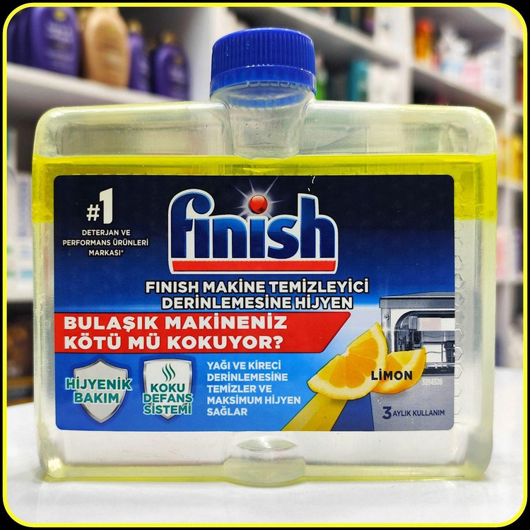 مایع تمیزکننده ماشین ظرفشویی فینیش لیمو 250 میلیلیتر | Finish Dishwasher Cleaner Lemon