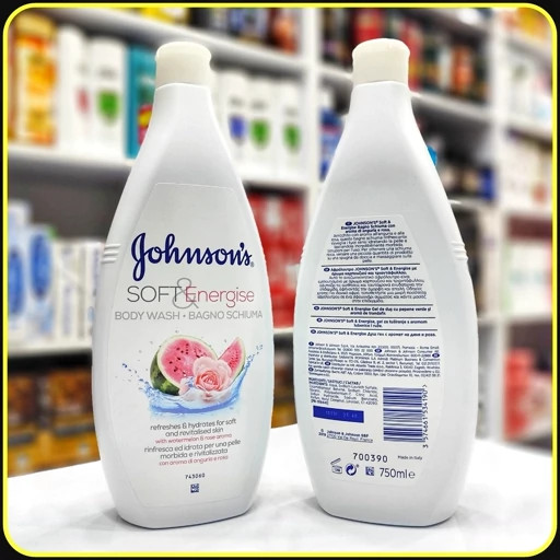شامپو بدن جانسون عصاره گل رز و هندوانه 750ml