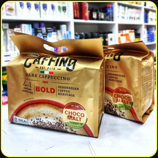 کافی میکس کاپوچینو کافینو 4 در 1 دارک با طعم چکو مالت | Caffino Dark Cappuccino 4 in 1