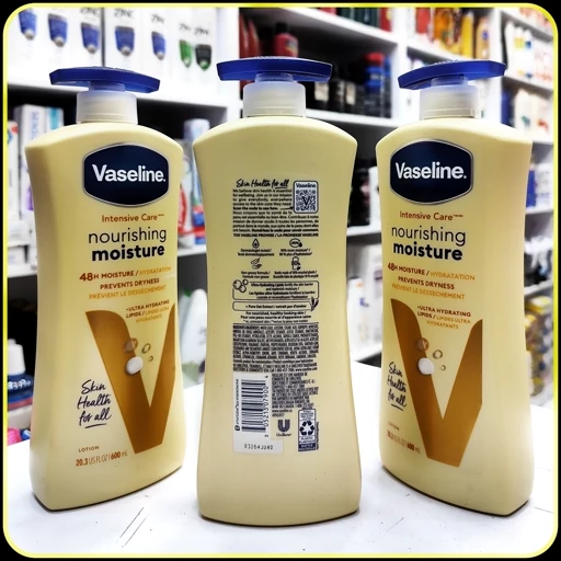 لوسیون بدن وازلین مرطوبکننده مغذی 600 میلیلیتر | Vaseline Intensive Care Nourishing Moisture Body Lotion