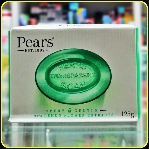 صابون شفاف پیور اند جنتل پیرز 125 گرم با عصاره گل لیمو | Pears Pure & Gentle Transparent Soap 125g