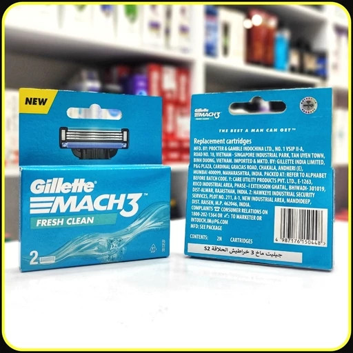 تیغ اصلاح ژیلت مچ تری Gillette Mach3 fresh clean