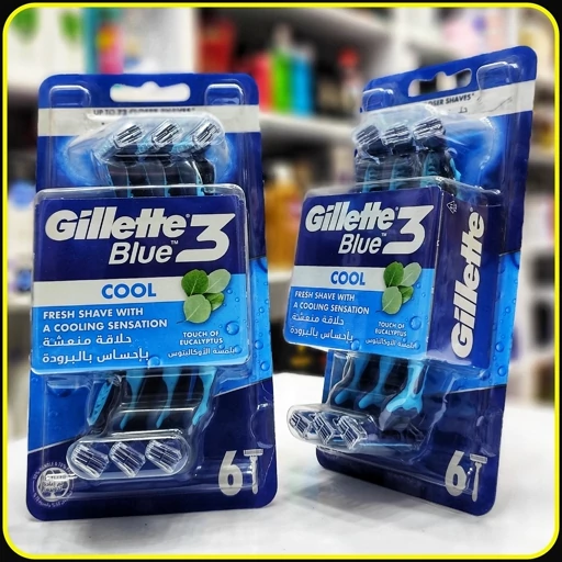 خودتراش ژیلت بلو 3 کول 6 عددی با حس خنکی | Gillette Blue 3 Cool