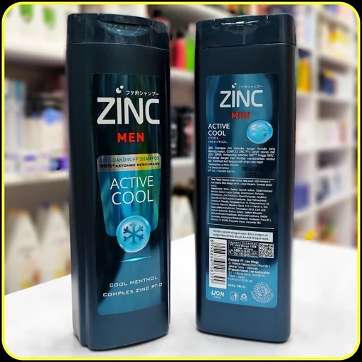 شامپو زینک ضد شوره خنک آقایان zinc 340ml