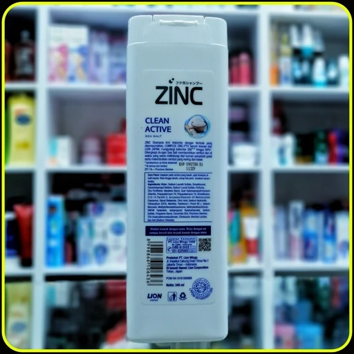 شامپو موی سر زینک ضد شوره ژاپنی با عصاره های مختلف (340میل) zink