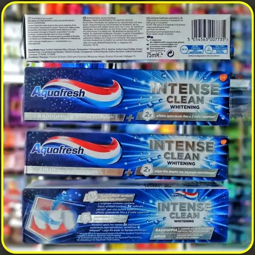 خمیردندان Aquafresh Intense Clean Whitening | سفیدکننده و پاککننده عمیق