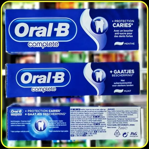 خمیردندان اورال بی کامپلیت Oral-B Complete با طعم نعناع، محافظت روزانه از دندانها و لثه