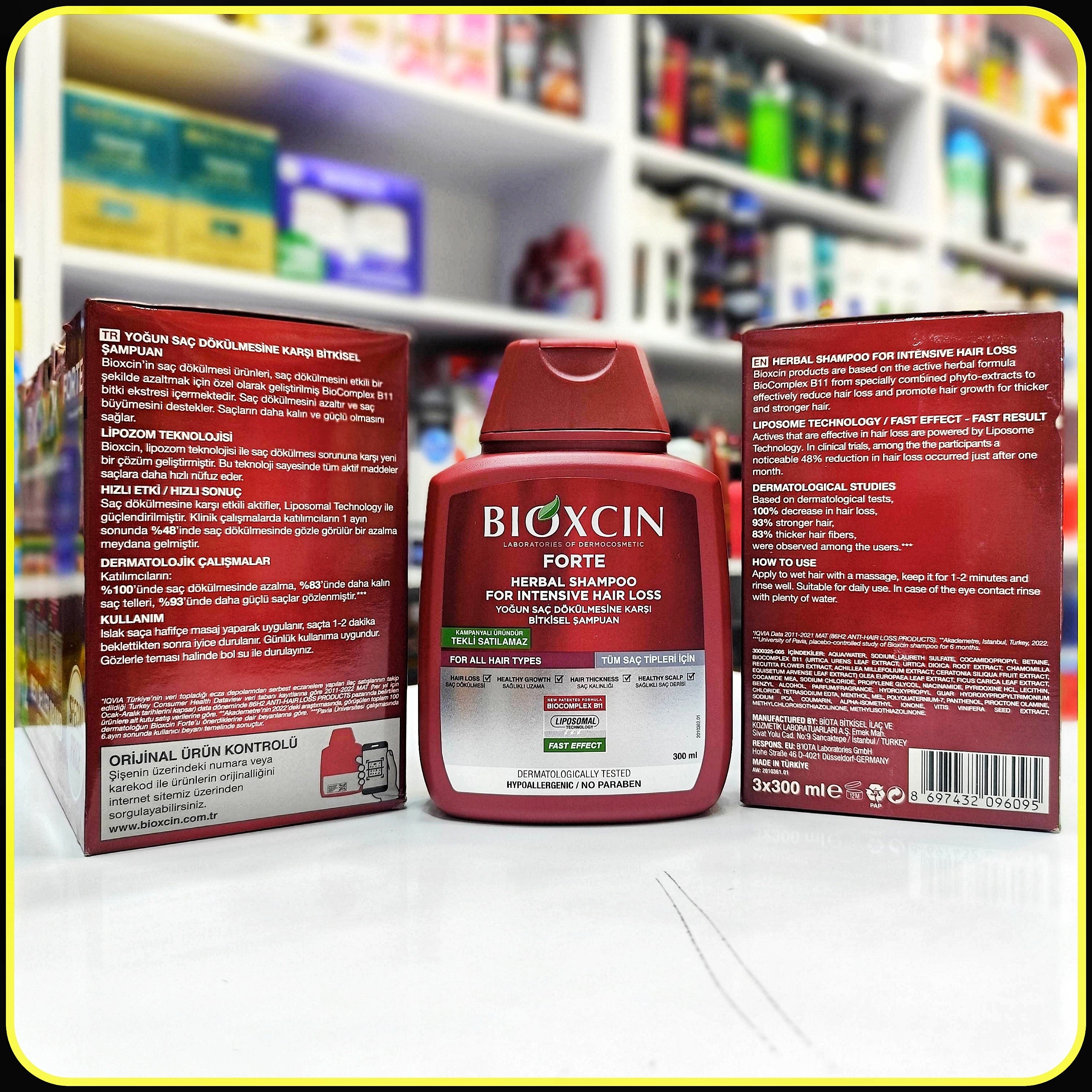 شامپو ضد ریزش شدید موی بایوکسین Bioxcin shampoo