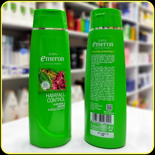 شامپو امرون Emeron ضد ریزش آلوئه ورا و جنسینگ 340ml