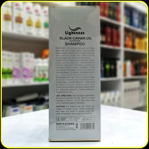 شامپو بیوتین لایتنس حاوی روغن خاویار سیاه و کلاژن کمپلکس | Lightness Biotin Shampoo