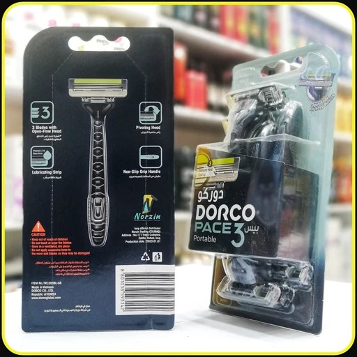 خودتراش دورکو پیس 3 پرتابل 6 عددی | Dorco Pace 3 Portable