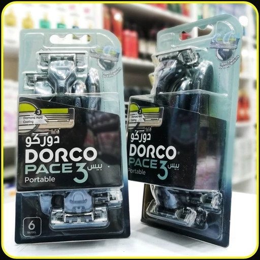 خودتراش دورکو پیس 3 پرتابل 6 عددی | Dorco Pace 3 Portable