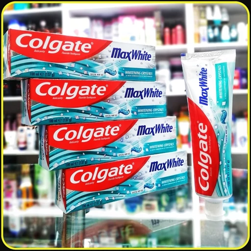 خمیر دندان کولگیت مکس وایت با کریستالهای سفیدکننده Colgate MaxWhite Whitening Crystals 100ml