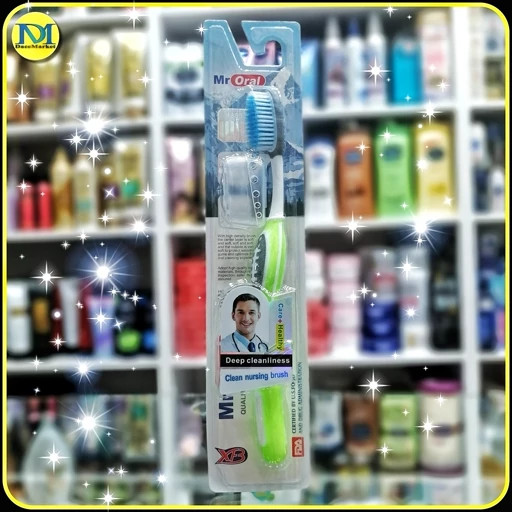 مسواک زغالی آقای اورال مدل Charcoal Clean Medium با 1800 الیاف | Mr Oral Charcoal Clean Medium Toothbrush