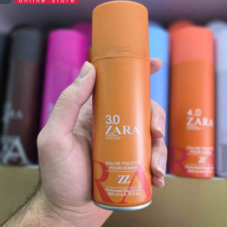 اسپری زارا خوشبو کننده بدن رایحه ی کد 3.0