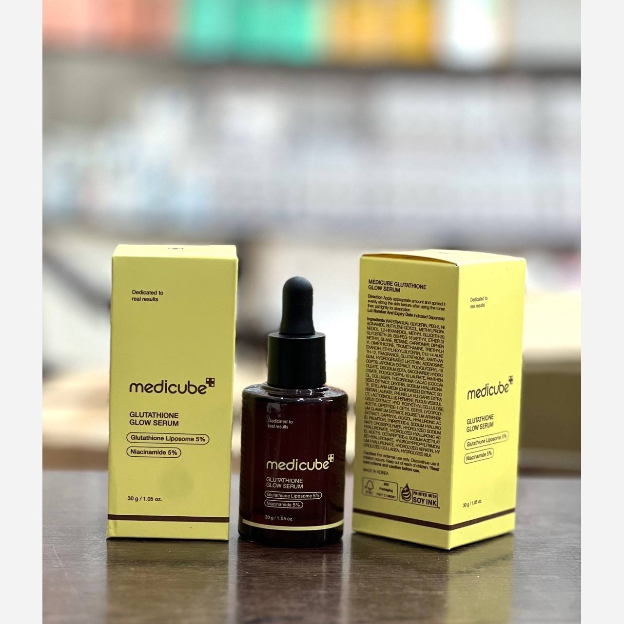 سرم جوانسازی و روشن کننده گلوتاتیون مدی کیوب کره 30ml
