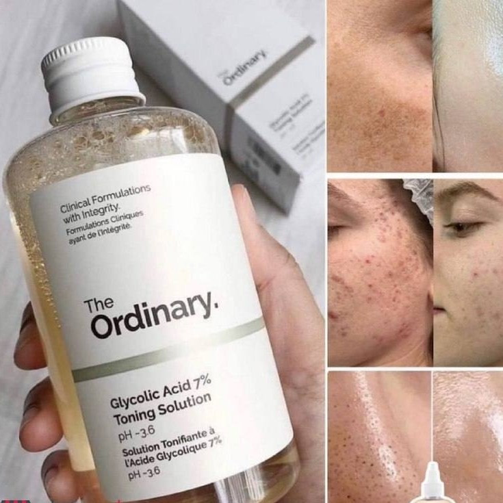تونر گلیکولیک اسید مناسب صورت و بدن 240ml اصل کانادا بچ کد 5 دو لیبله