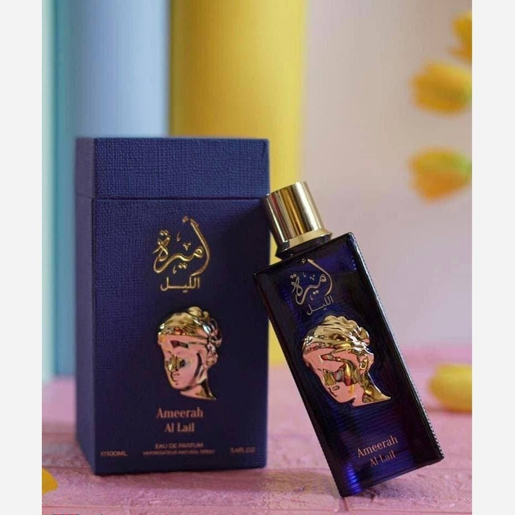 ادکلن امیره آبی زنانه شرکت بلادالمسک امارات100ml(پخش و ماندگاری فوق العاده زیاد) لاکچری