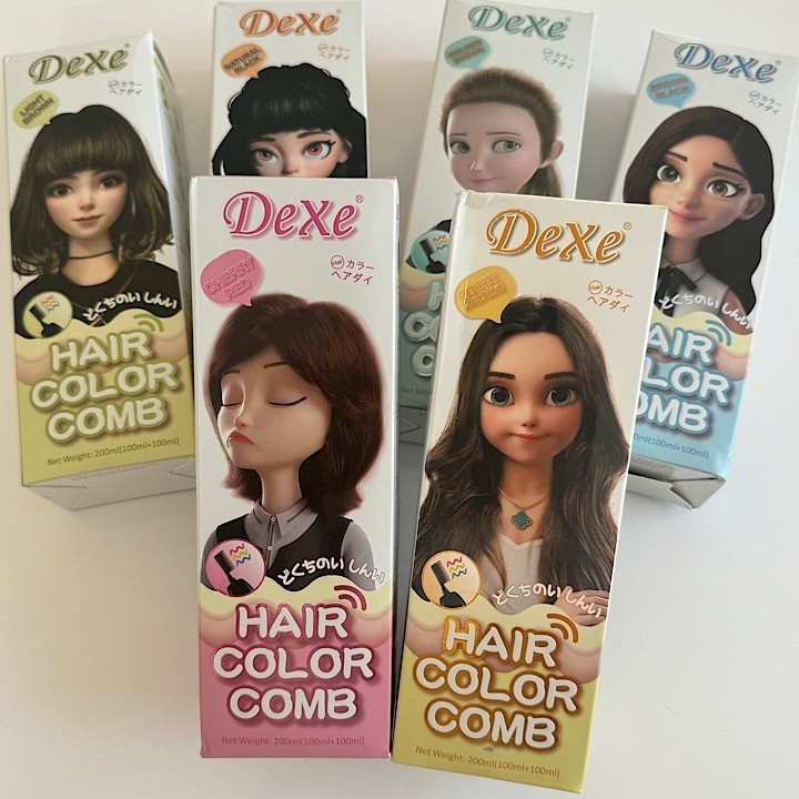 شامپو رنگ مو گیاهی و بدون دکلره دکسی Dexe اصل