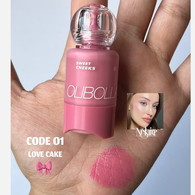 رژگونه دکمه ای مایع مات اولیبولا OLIBOLLA رژگونه دکمه ای