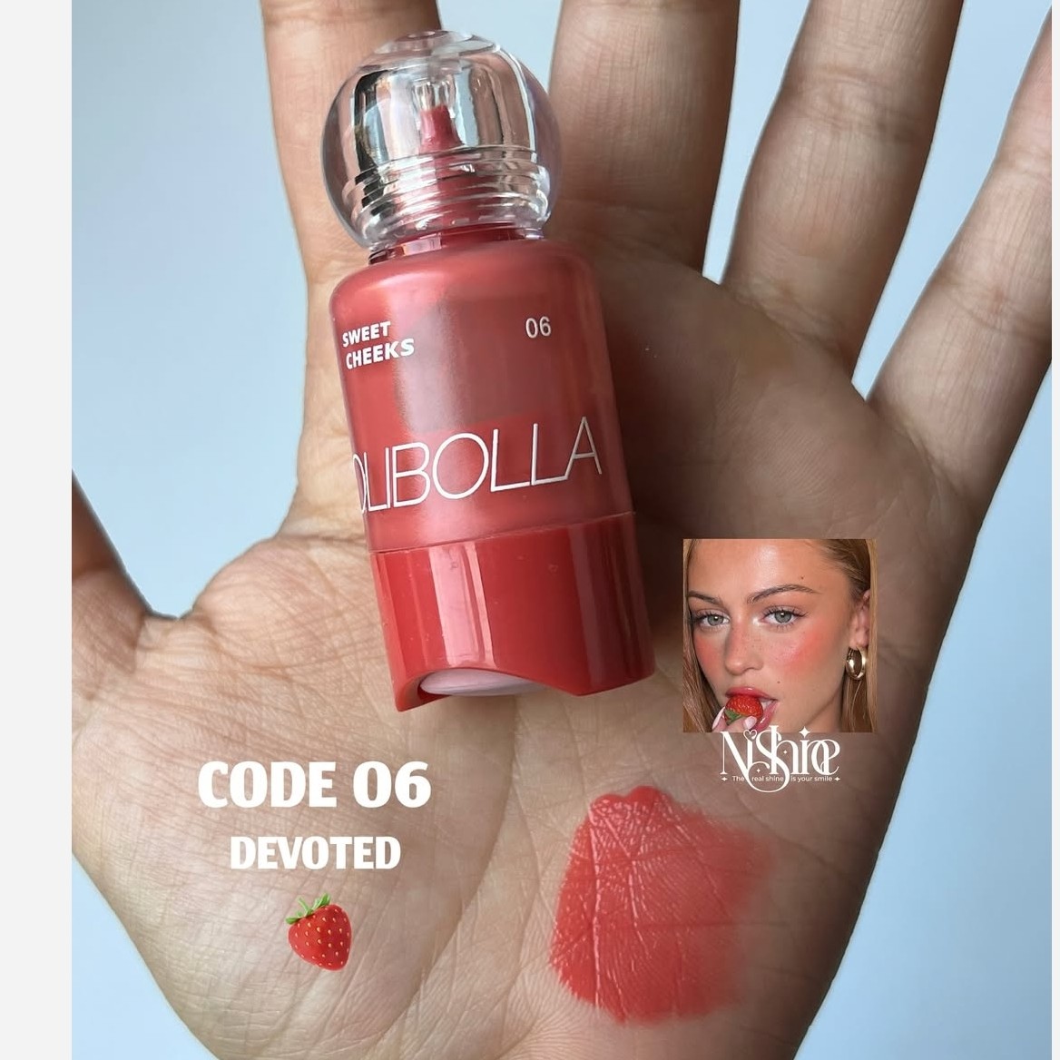 رژگونه مایع دکمه ای تیک تاکی اولیبولا OLIBOLLA