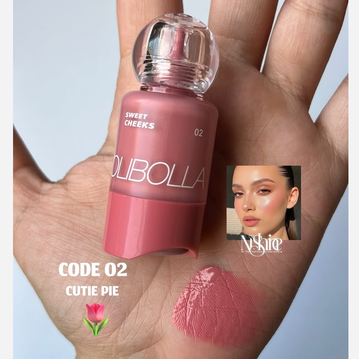 رژگونه مایع دکمه ای تیک تاکی اولیبولا OLIBOLLA