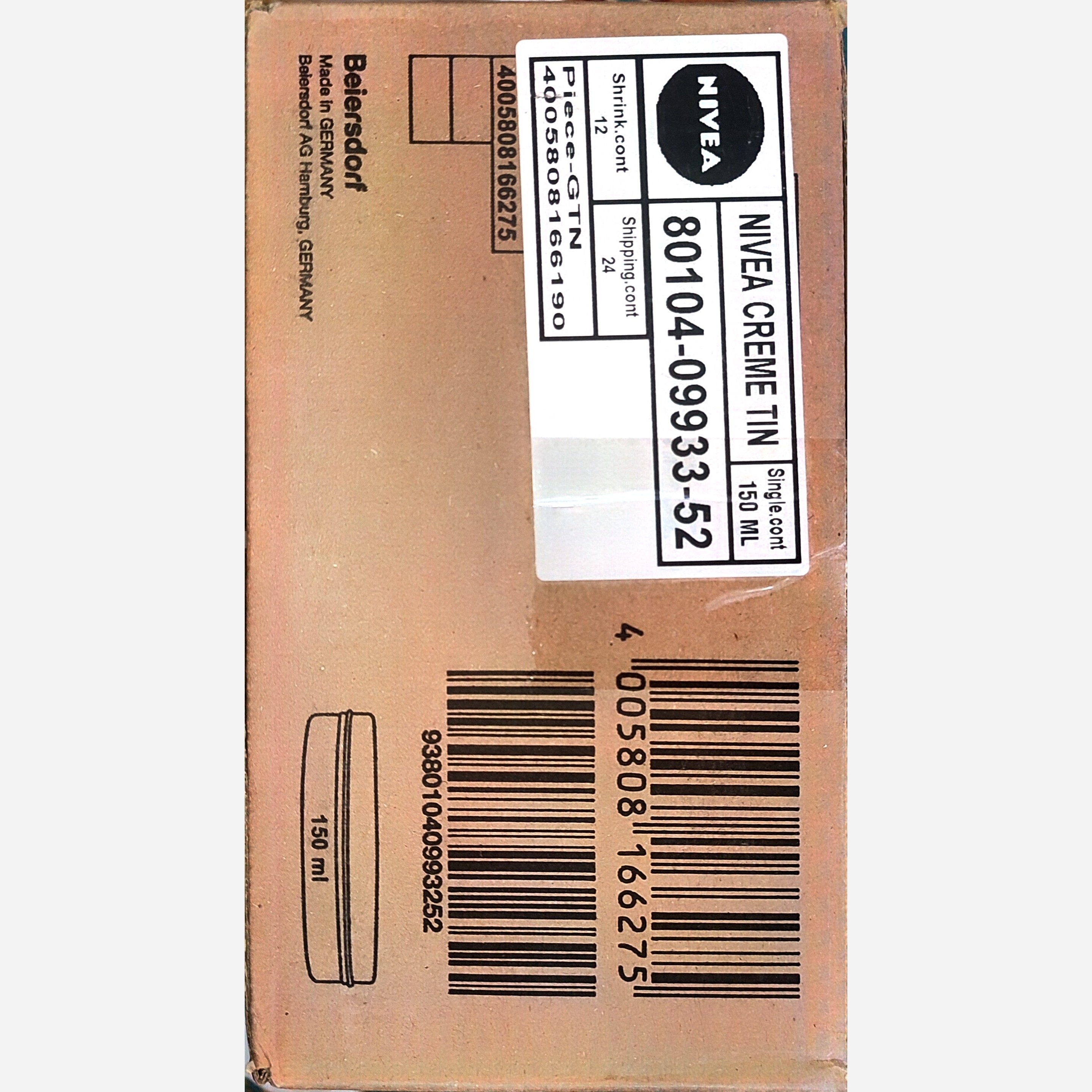 کرم نیوا قوطی فلزی حجم 150ml اصل آلمان(تاریخ جدید)