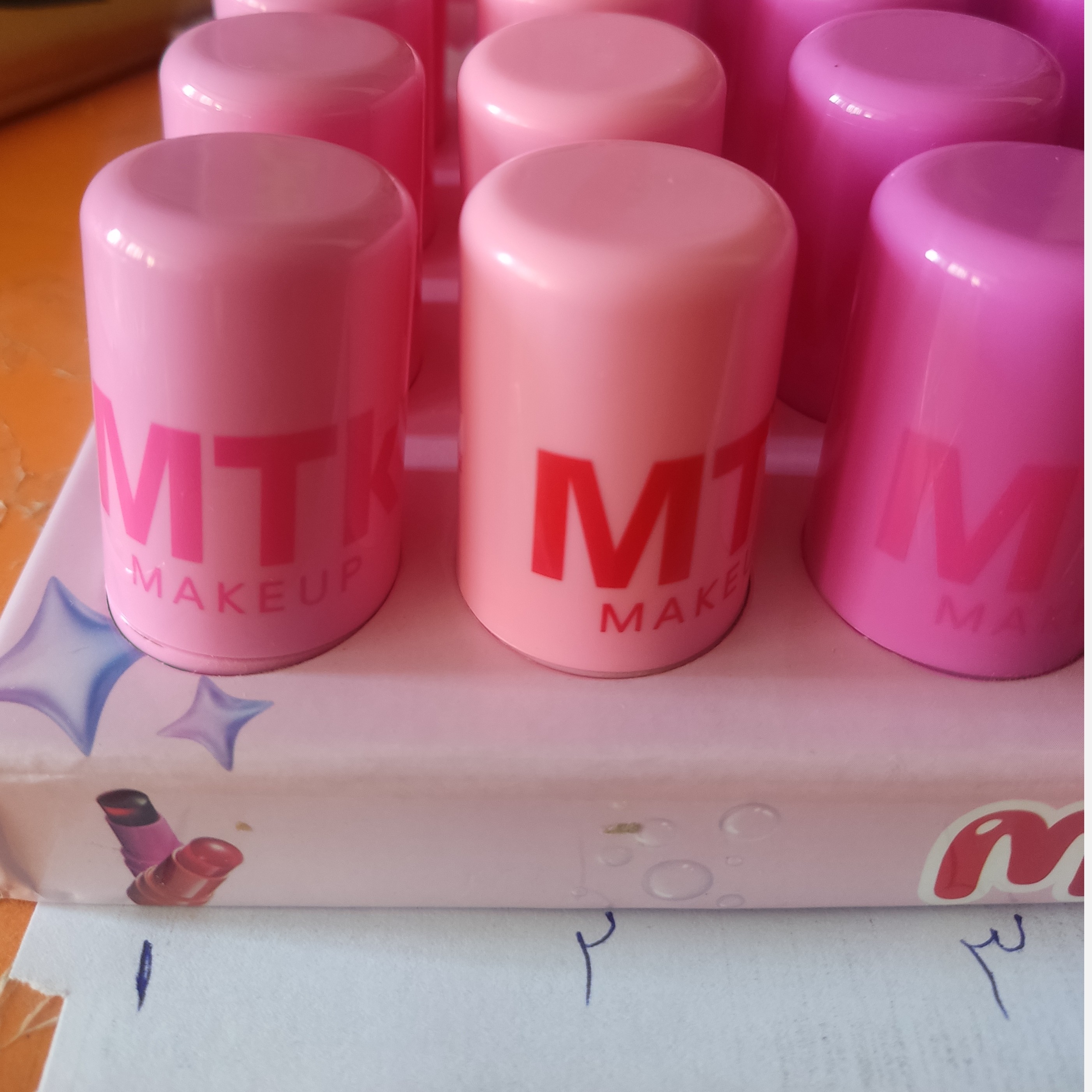 تینت ژله ای MTK دار( برای لب و گونه و ... ) تینت لب ژله ای
