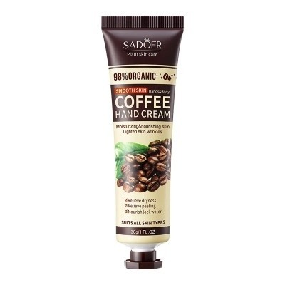 کرم مرطوب کننده دست عصاره قهوه ارگانیک سادور SADOER SMOOTH COFFEE HAND CREAM یک عددی