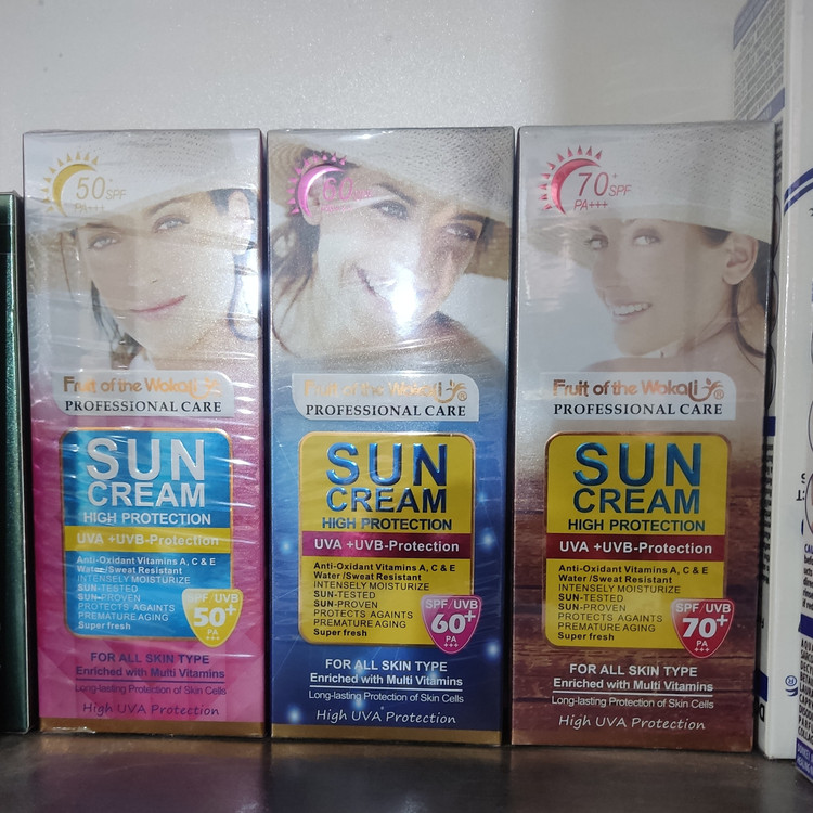 کرم ضد آفتاب SUN CREAM بدون رنگ اصلی
