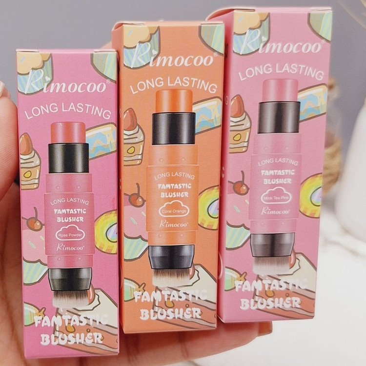 رژگونه براش دار استیکی ریموکو FAMTASTIC BLUSHER