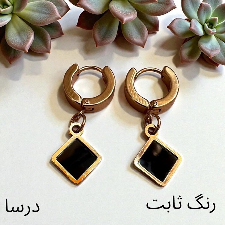 گوشواره استیل رنگ ثابت تضمینی کیفیت عالی
