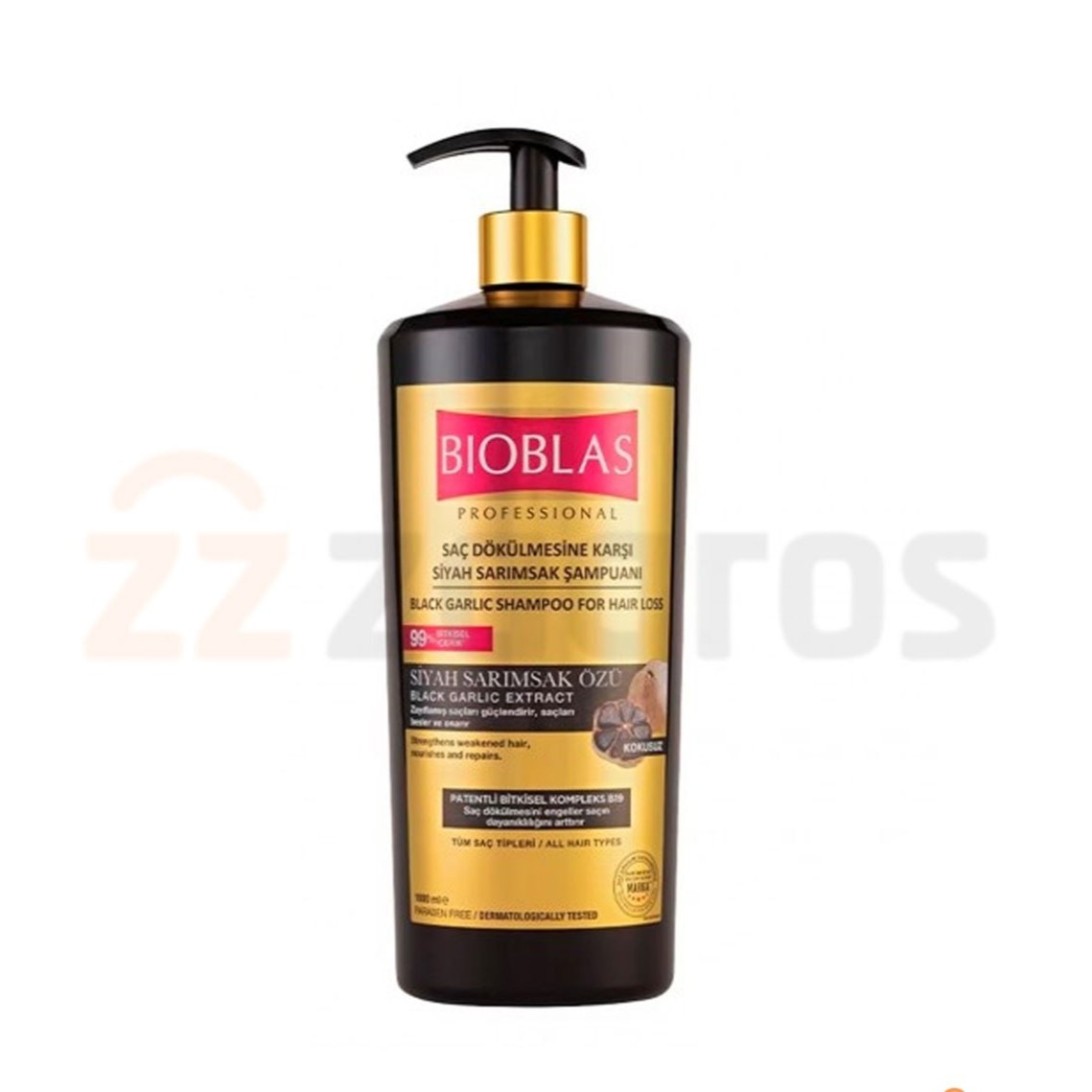 شامپو سیر سیاه بیوبلاس ضد ریزش گیاهی 1000 میل BIOBLAS