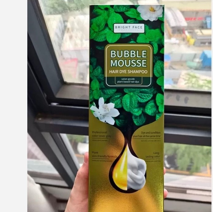 شامپو رنگ مو معروف ژلاتین بابل موس مشکی جدید اصلی کارتن بزرگ 500ml(تضمینی)
