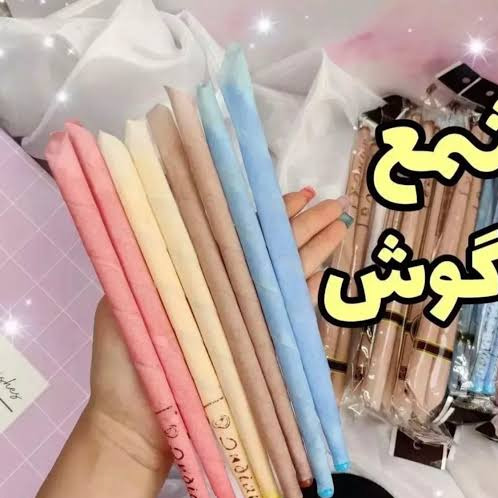 شمع گوش یک جفت شمع پاکسازی مجرای گوش شمع جرمگیر گوش شمع پاکسازی گوش شمع قیفی گوش شمع جرم گیر گوش شمع آرایشی قیف جرم گوش