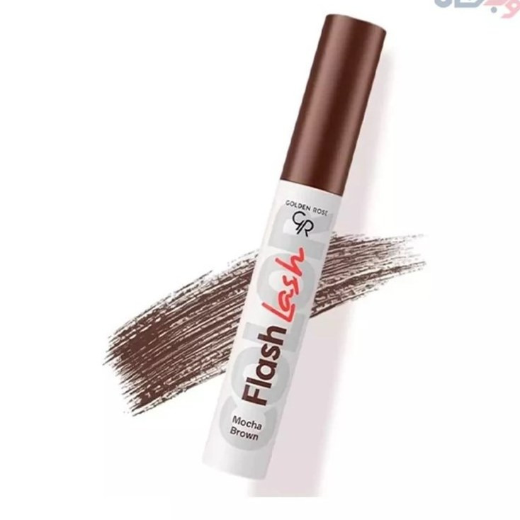 ریمل قهوه ای گلدن رز مدل flash lash حجم دهنده و پرپشت کننده با ضمانت اصل و اورجینال