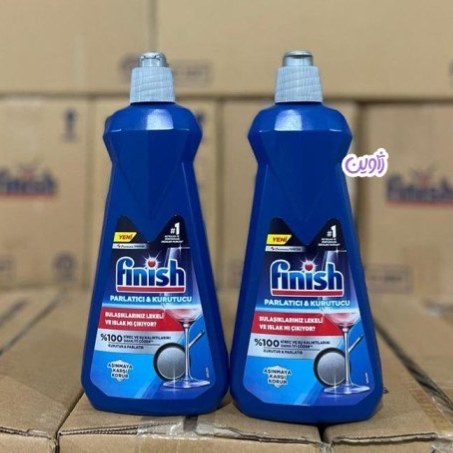 مایع جلادهنده ماشین ظرفشویی فینیش حجم 400 میل اصل ترکیه مدل FINISH PARLATICI