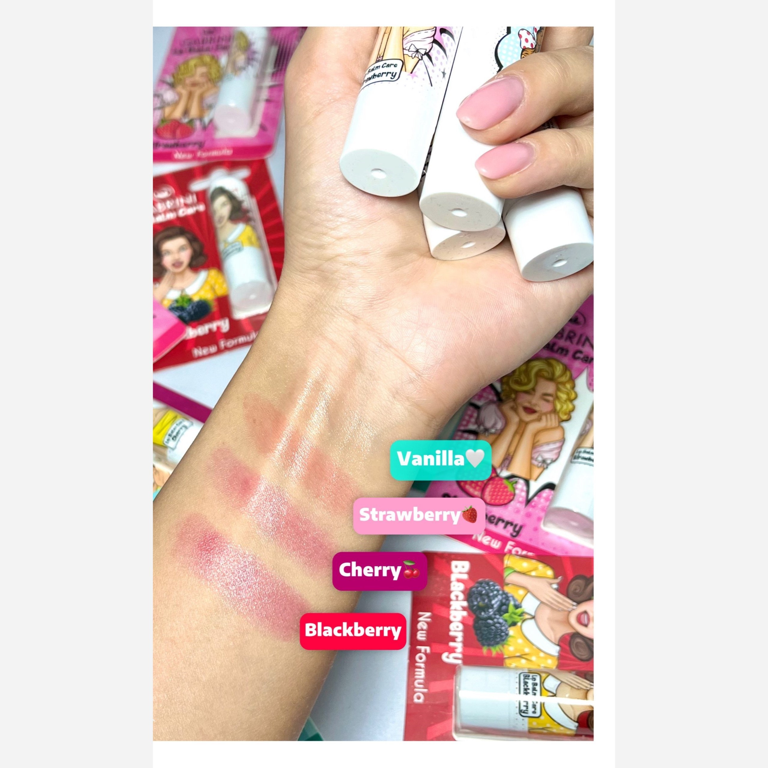 بالم لب گابرینی در 4 رایحه جذاب و دوست داشتنی با SPF20 ضد آفتاب دار