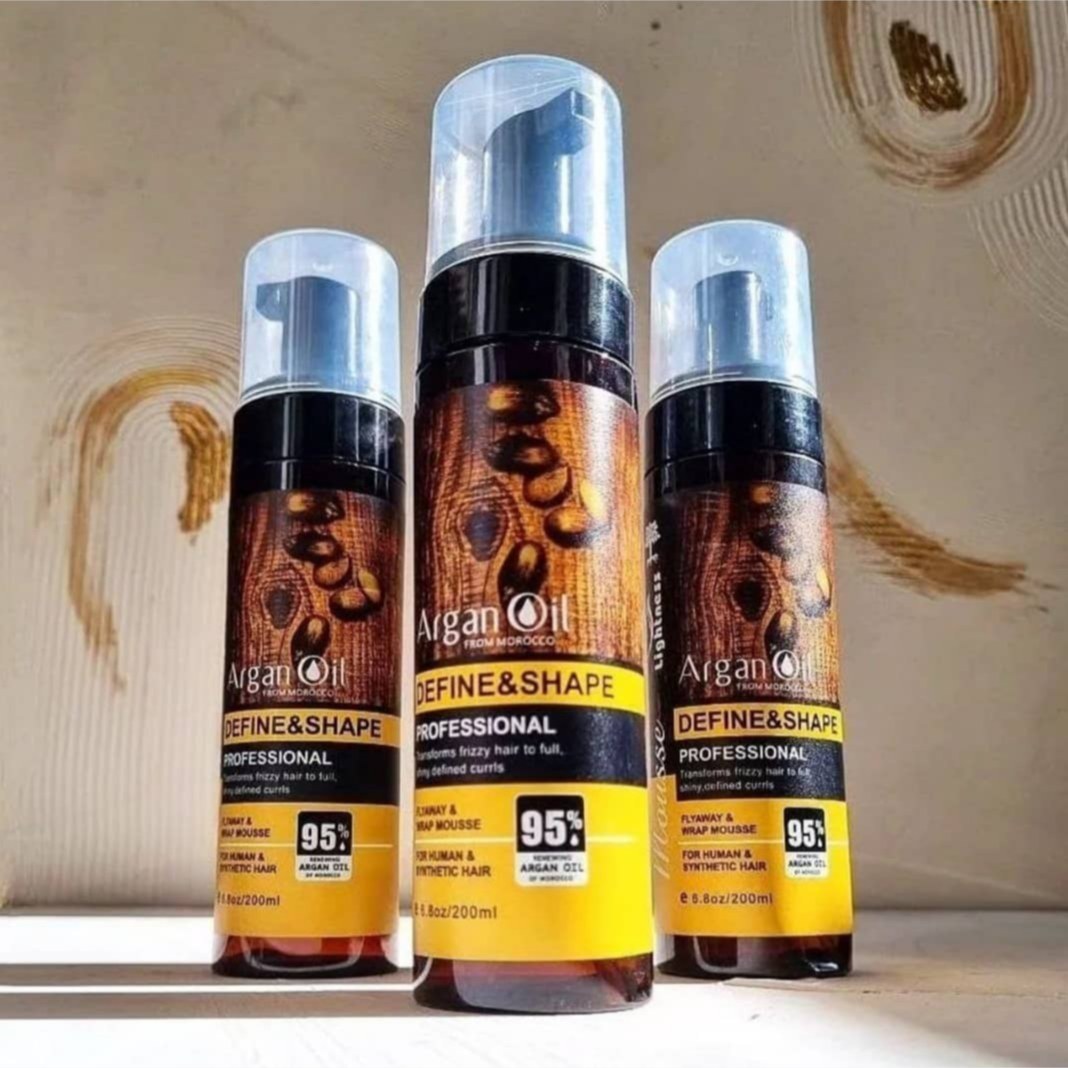 موس مو لایتنس مدل روغن آرگان حالت دهنده مو و ضد وز کاملا اورجینال و هولوگرام دار حجم 200 میلی لیتر