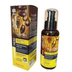 روغن مو آرگان لایتنس شیشه ای 100 میل اصل هولوگرام دار
