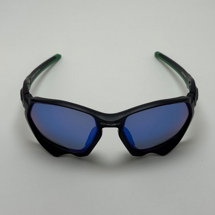 عینک آفتابی اسپرت اوکلی Oakley مدل 9019 سبز مشکی عدسی آبی